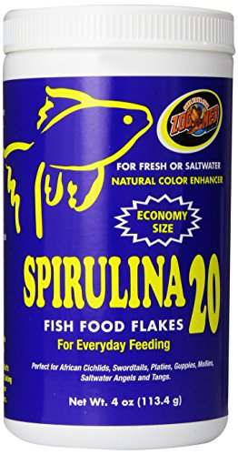 Zoo Med Spirulina 20 Flake Fish Food, 4-унция